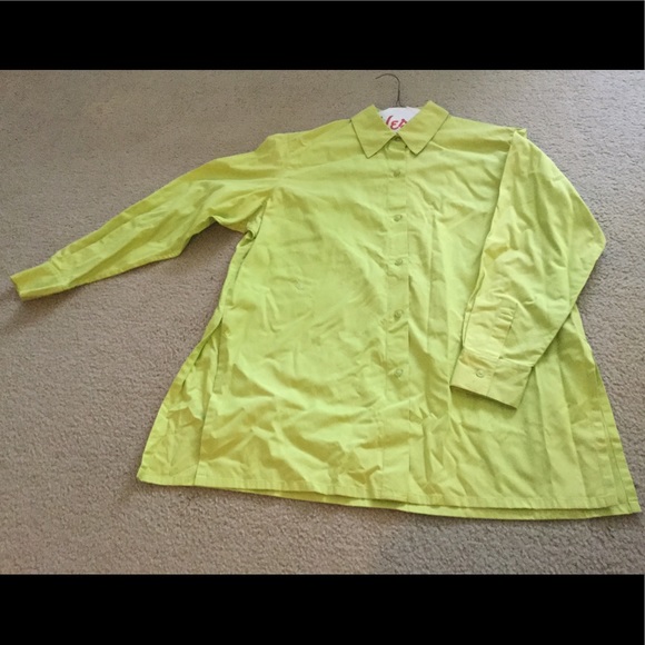 DKNYC Tops - Lime Green City by DKNYC Cotton Shirt - OS